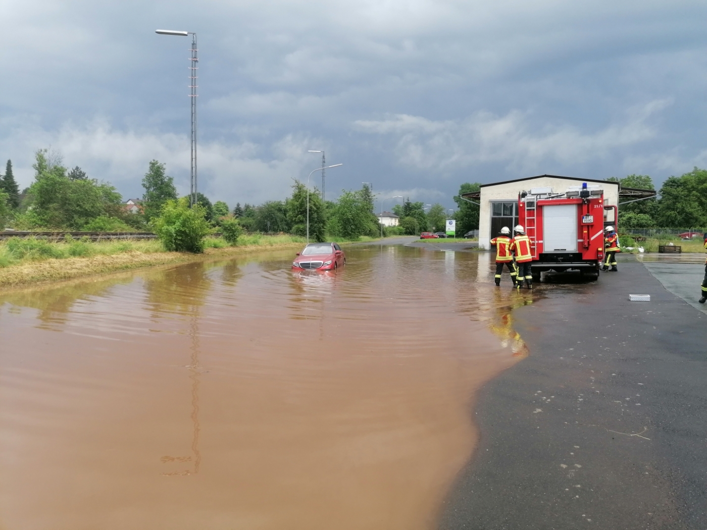 Schweres Unwetter in Speichersdorf