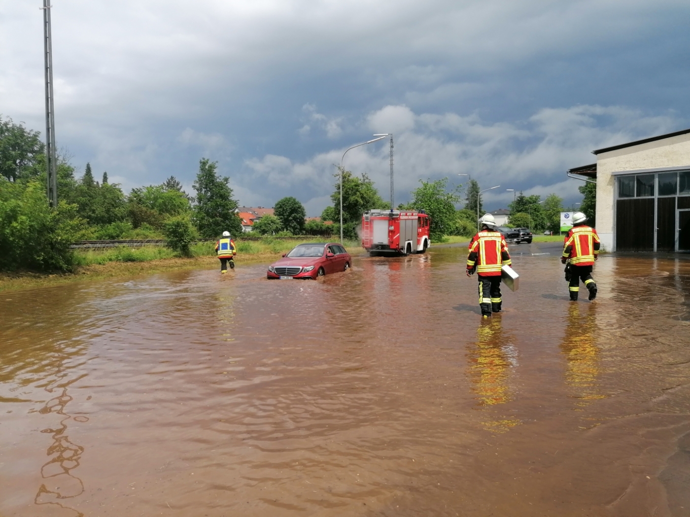 Schweres Unwetter in Speichersdorf