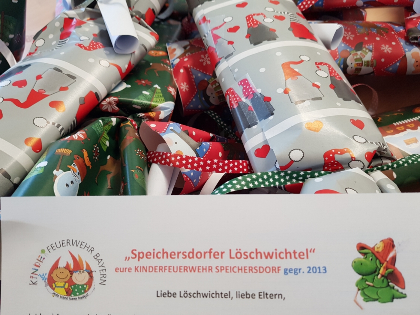 Geschenke fuer die Kinderfeuerwehr